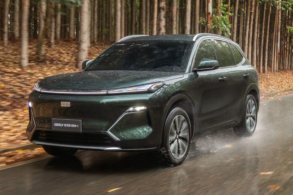 Geely EX5 EM-i híbrido 2027: preços, versões e autonomia