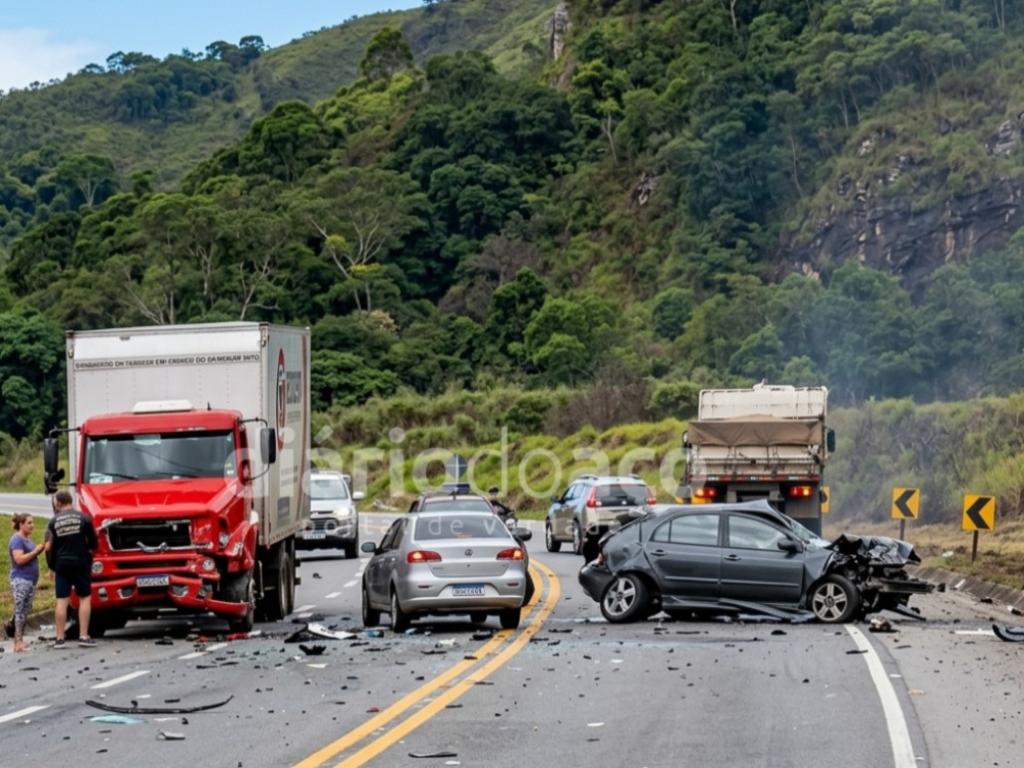 Acidente BR-381 Nova Era: motociclista morre em colisão