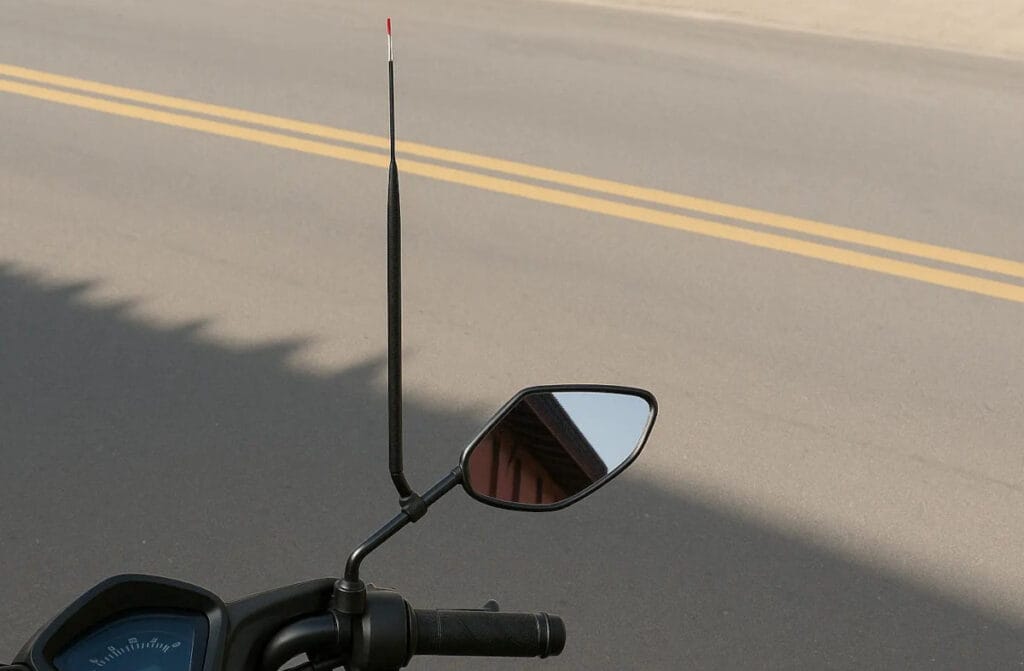 Antena corta-pipa pode se tornar obrigatória em motocicletas
