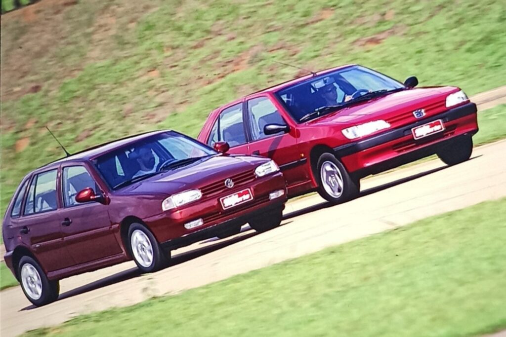 Volkswagen Gol GLS 1997 vs Peugeot 306 XR: comparativo histórico