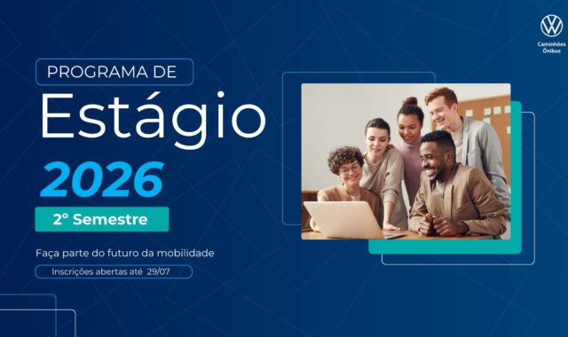 Estágio Volkswagen Caminhões: inscrições abertas em Resende e SP