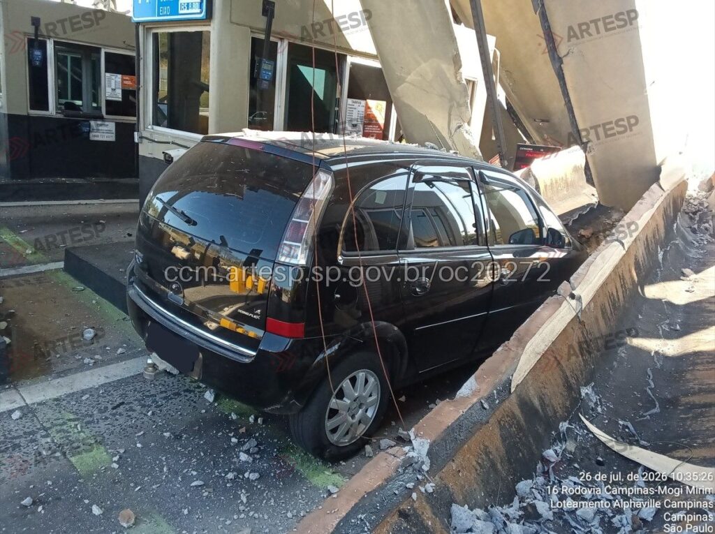 Acidente em pedágio de Jaguariúna mata 1 e fere 7