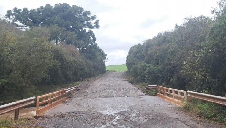 BR-470: tráfego liberado na ponte sobre o Arroio Floriano
