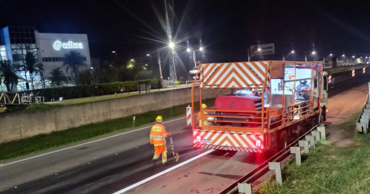 Recapeamento da SP-075 entre Campinas e Itu é iniciado