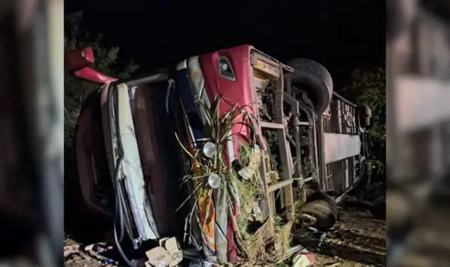 Acidente de ônibus na SC-492: número de mortes sobe para 4
