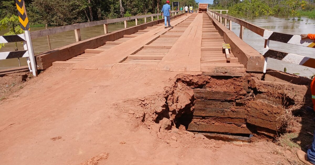 BR-230 interditada na ponte do Rio dos Peixes até agosto