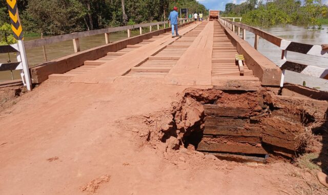 BR-230 interditada na ponte do Rio dos Peixes até agosto