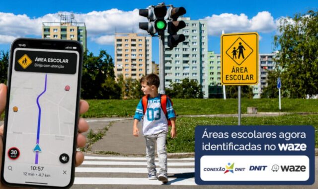 Alerta Waze escolas rodovias federais a partir de 2026