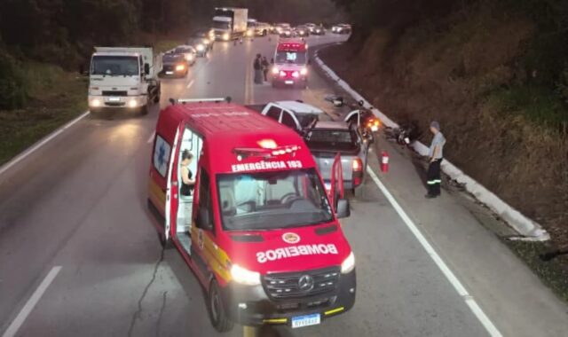 Acidente na BR-282 em Santo Amaro da Imperatriz mata motociclista