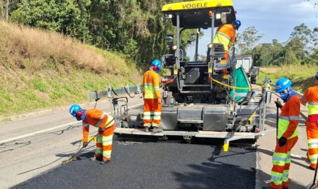 Obras de recuperação de pavimento na SP-079 até sábado