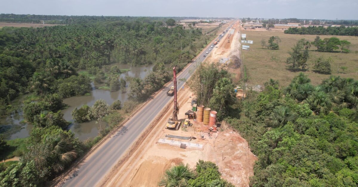 BR-163 em Sinop terá Pare e Siga para içamento de vigas