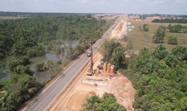 BR-163 em Sinop terá Pare e Siga para içamento de vigas