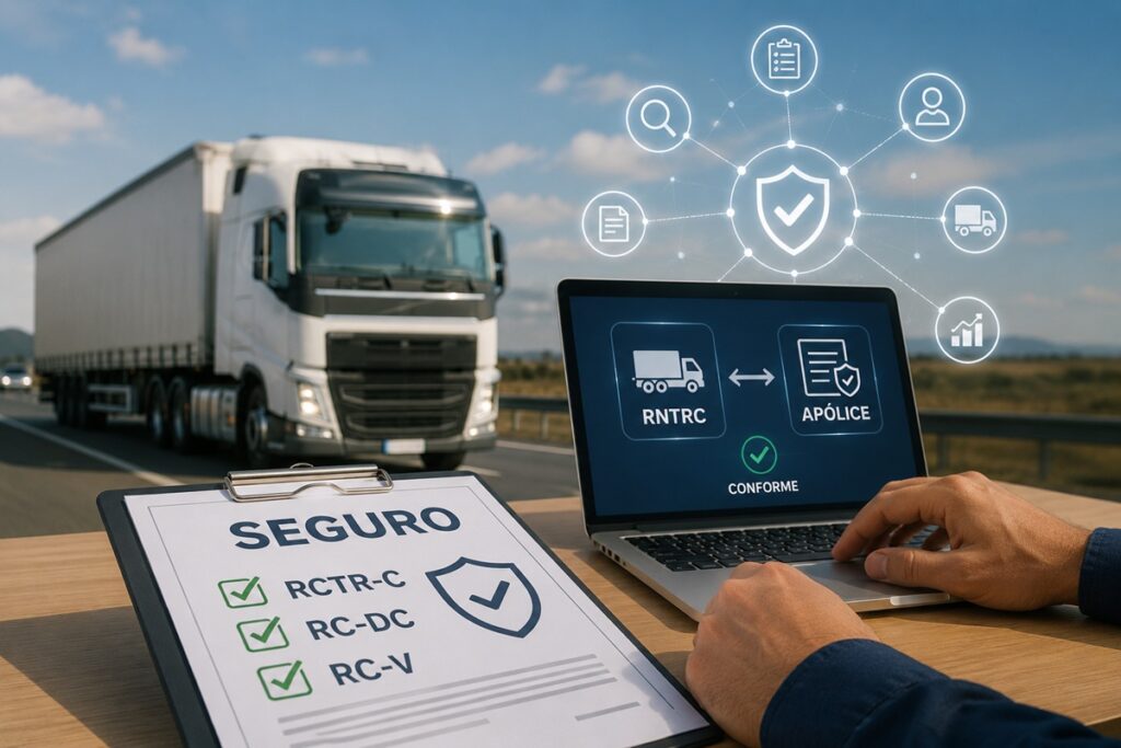 ANTT fiscaliza eletronicamente seguros no transporte