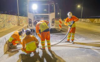 Obras na Castello Raposo exigem atenção dos motoristas
